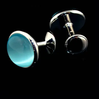Francúzsky Modrý Opál manžetové gombíky Dary, pánske, Unisex High-grade Business Svadobné Hostiny, Tričko Semi-drahé Tlačidlá Cufflink Šperky