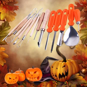 Halloween Pumpkin Carving Kit Nehrdzavejúcej Ocele Fréza Kuchyne, Ovocia, Zeleniny, Fréza Tekvica Svietidlo Odolné Rezbárske Nástroje