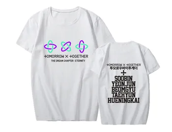 TXT Zmes Print T Shirt Muža/Ženy 2020 Letné Oblečenie-Krátke rukávy O Neck T-shirt Študentka, Bavlna Tee Topy