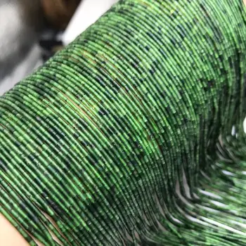 Voľné zelené korálky pilier 1*1 mm prírody na výrobu šperkov náhrdelník 14inch FPPJ veľkoobchod