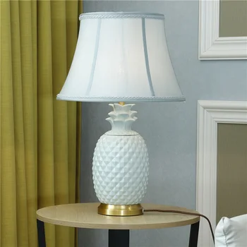 OUFULA Keramické Stolové Lampy, písací Stôl Svetlá Luxusné Moderné Moderné Textílie pre Foyer Obývacia Izba Office Tvorivé posteľová Izba Hotel