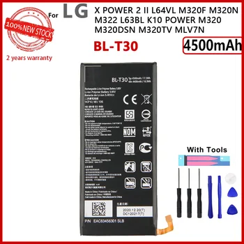 Originálne 4500mAh BL-T30 Telefón Batéria Pre LG X Power 2 II L64VL M320F M320N M322 L63BL K10 Moc M320 M320DSN M320TV MLV7N