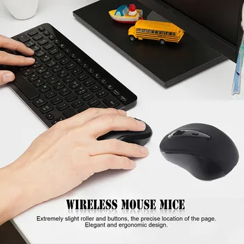 KuWFi Bezdrôtovú Myš, Myši 2.4 G Bezdrôtová Myš, 1600dpi Notebook, Počítač PC Myši Pre Windows, Mac OS, Linux S USB Nano Prijímač