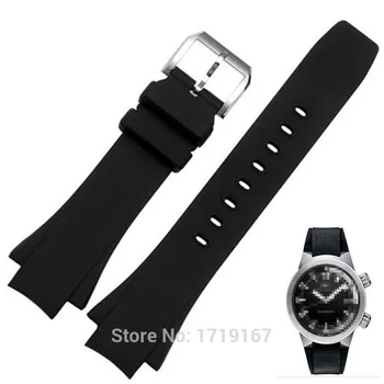Nové silikónové Popruh 26*16 mm black port watchband Sledovať Kapela na Oceán hodiniek Výmena