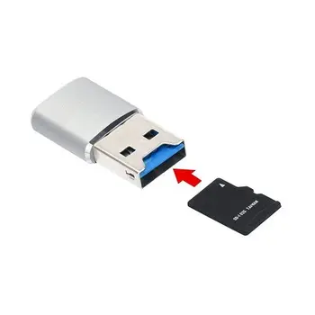 Lektorom mini USB 3.0 de tarjetas Micro SD SDXC Gris