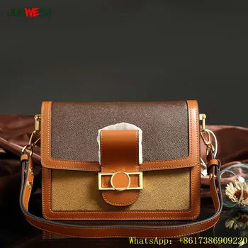 Kvalitné dámske Tašky cez Rameno, Kožené Messenger taška módne Luxusné značkové kabelky Pódium taška