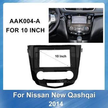 10 palcový Auto DVD Plastového Rámu Fascia na Nissan X-Trail Qashqai doska panel Rám Fascias GPS navigácie