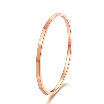 Čistý 18K Rose Gold Ring Ženy Móda Malý prst Prsteň AU750 Zlatý Prsteň P6109