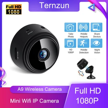 A9 Full HD 1080P Bezdrôtový Mini WiFi IP Kamera App Riadenie Home Security kamerový Nočné Videnie Detekcia Pohybu Monitor