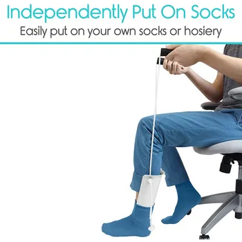 Flexibilné Ponožky a Pančuchy Pomoci, Kompresné Ponožky, Pomocné Zariadenia s Nastaviteľným Šnúry bez Ohybu