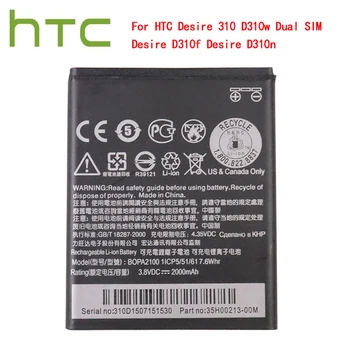 Vysoká Kapacita Li-ion Polymérová Batéria Pre HTC Desire 310 D310w Dual SIM Túžba D310f Túžba D310n BOPA2100 2000mAh