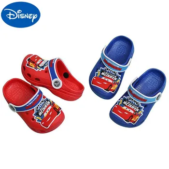 Originál Disney Cars Blesk Mcqueen detské Sandále A Papuče Mäkké Dno Non-slip Papuče Opotrebovaniu Detí S