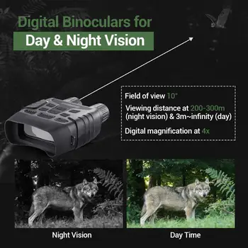 Nočné Videnie Ďalekohľady Digitálne s 32 GB TF Karty 2.3