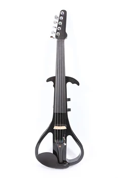 5 string elektro-akustická gitara husle hriadeľ elektronické husle black - 3