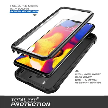 Pre LG V40 ThinQ V40 Prípade SUPCASE UB Pro Ťažkých Full-Telo Robustný Kryt Závesu s vstavaným-in Screen Protector & Stojan