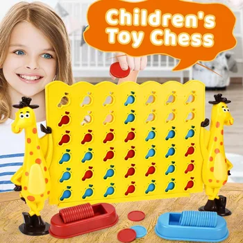 Najnovšie Pripojiť 4 5 Hre Klasické Deti Žirafa detské Hračky Šach Line Up Riadok Rada Puzzle, Hračky, Darčeky, Rady Herné Šachovnici
