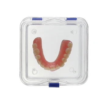 10pcs Protézy box s Membránou Zubné Falošné Zuby Úložný Box
