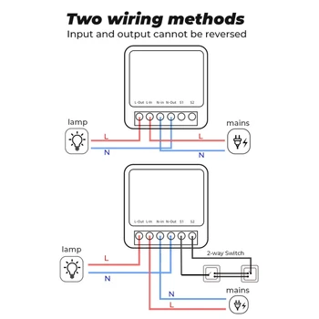 1-30Pcs 10A MINI Wifi Smart Switch podporuje 2 Spôsob Kontroly Časovač Bezdrôtový DIY Prepínač Skryté Pracovať s Tuya Alexa Domovská stránka Google