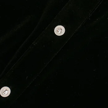 Vintage Štýlový Čierny Zamat Mini Šaty Žien 2020 Módne Tlačidlo Dlhý Rukáv Motýlik Krídla Šaty Bežné Vestidos Mujer