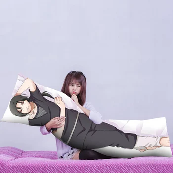 Anime Naruto Uchiha Itachi Muž Objímanie Telo Vankúš obojstranné Hodvábne Peach Skin Vankúš Home posteľná bielizeň