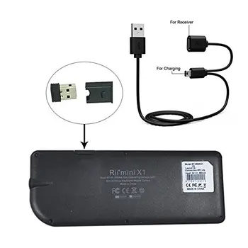 Pôvodné Rii Mini X1 francúzsky(Azerty) Mini 2.4 GHz Wireless Keyboard Vzduchu Myši TouchPad pre Android TV Box/Mini PC/Notebook