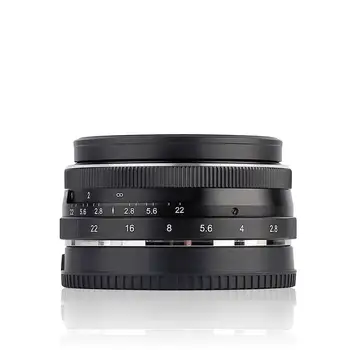 Meike 28mm f2.8 pevných manual focus objektív pre Canon EOS M Sony E Fujifilm Fuji X Olympus Panasonic M4/3 Mount Mirrorless