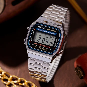 Casio hodinky strieborné hodinky mužov, nastaviť značky luxusné LED digitálne Nepremokavé Quartz mužov sledovať vojenské Športové Náramkové Hodinky relogio masculi