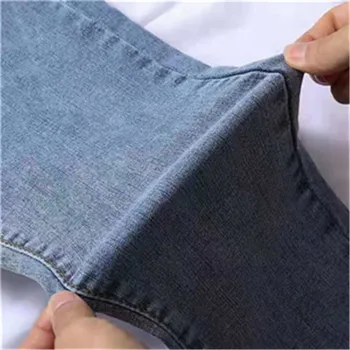 Bavlnené Modré Džínsy pre Ženy, Vysoký Pás Hárem Dámy Mama Džínsy jar roku 2019 nové plus veľkosť 32 34 36 čierna žena jeans denim nohavice