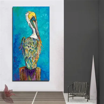 NEZIŠTNE Moderného Umenia Vtákov Maľovanie Tlačené na Plátno Umenie Plagátu obrazov na Stenu Pre Obývacia Izba Abstraktné Zvierat Wall Art Decor