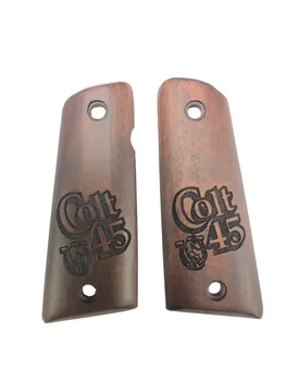Colt 1911 Colt 45 Písanie Laserom Rezané Drevená Rukoväť