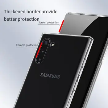 Pre Samsung Galaxy A50s A30s A70s A50 A30 A70 Poznámka 10 10 Plus prípade Nillkin TPU 0.6 mm Soft Telefón Prípade Zadný Kryt Jasné Prípade
