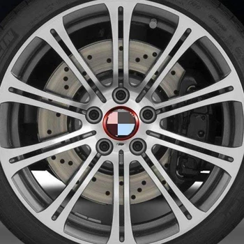 4 Kusy Červenej Zliatiny Koleso Automobilu Rim Centrum Spp Hub Krúžky Dekorácie pre BMW X1 X3 X5 1 3 5 6 7 Série