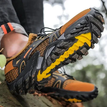 Non-slip Camping Cestovanie Topánky mužov odolné turistické topánky zapatillas pesca Vonkajšie pár Prírody túru Chodník Tenisky trekové topánky
