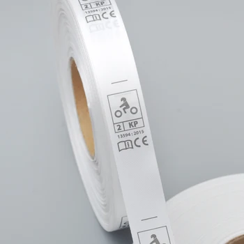 20 mm šírka Zákazku dizajn bieleho odevu, bielizne starostlivosti štítok Satin veľkosti oblečenia značky umývateľný označenia v roll doprava zadarmo
