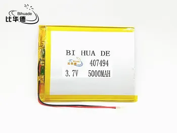 Li-Po 407494 Batérie 5000mAH Li-ion Tablet pc batérie Pre 7,8,9 palcové tablet PC Polymér 3,7 V lithiumion Batéria S Vysokou Kvalitou