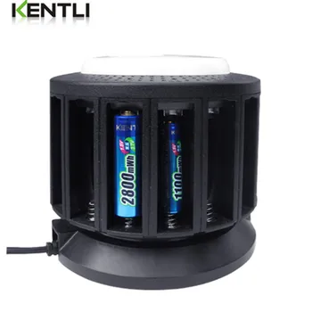 KENTLI Super 16 sloty Unikátny multi-fuctional nabíjačka + núdzové svietidlo pre KENTLI 1,5 v AA AAA lítiová nabíjateľná batéria