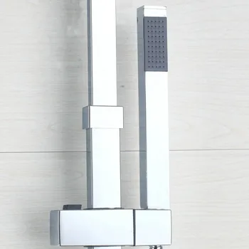 KEMAIDI 3 Veľkosti LED Sprcha Hlavu Kohútikov Nastaviť WaterTap Zrážok Ručné Chrome Námestie Postrekovač Strane Hornej Kúpeľni Sprchovací Set