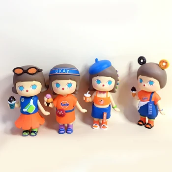 Bobbi Pomarančový Džús Série Slepé Okno Auta Ploche Dekorácie Doll 2D Svet Garáž Súprava Hračiek Model
