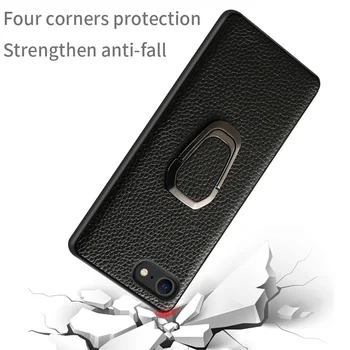 Pôvodné Litchi Zrna Kožené Telefón puzdro pre iPhone SE 2020 12 Mini 8 a 11 Pro Max X XS Max XR 6 6s Magnetický Stojan Kryt