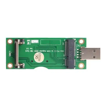 Mini PCI-E na USB Adaptér so SIM 8Pin Karta, Slot pre WWAN/LTE Modul Mini Card na Ploche PC Podpora SIM 6pin/8pin Karty Pripojenie