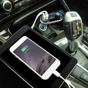 Bluetooth, Fm Vysielač FM Modulátor HandsFree Car Kit Car MP3 Prehrávač TF SD, USB Reader, 5V 2.1 Dual USB Rýchlo Nabíjačka Auto Stylin
