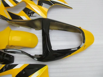 Prispôsobiť karosérie sada pre Kawasaki vstrekovacie formy Kapotáže auta ZX 6R 2000 2001 2002 žltá čierna horské ZX6R 00 01 02 AA6