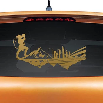 Pán Hanuman Nástenné Maľby Auto Zadné Sklo Nálepky Nepremokavé Vinyl Umenie Auto Strane Vzor Dekoru Nálepky Auto Zlato, Striebro L1197