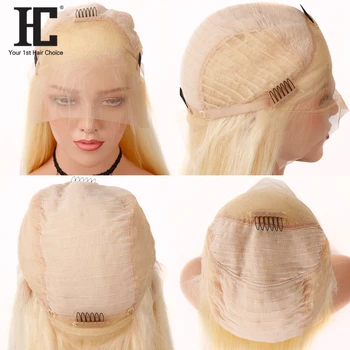 Malajzijská Rovné Vlasy Glueless 613 Blond Parochne 150% Remy Vlasy Predné Čipky Parochne Prírodné Vlasové Ľudské Vlasy, Parochne Pre Ženy HC