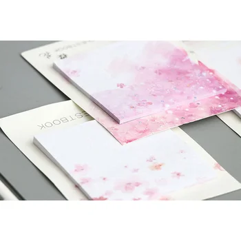 30pack/veľa Roztomilé Ružové cherry blossom Japonský štýl sticky note papier Vložiť Memo Tvorivé poznámkový blok Nové Školské potreby