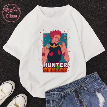 Anime Hunter X Hunter Hisoka Morow HxH Ženy Tričko Cartoon Tričko Harajuku 90. rokov, Ženy Krátke Sleeve T-shirt Letné Oblečenie