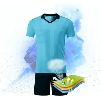 Profesionálne Prispôsobené Futbalového Rozhodcu Dresy Rozhodca Tričko Sady Multi-farebné Voliteľné tvaru Futbal Sudca Uniformy