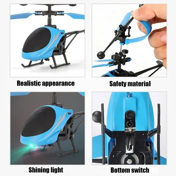 Mini Vrtuľník drone S LED Svetlom Pozastavenie Ručné ovládanie Indukčných Nabíjateľný Model, Elektrické dron Dar, Hračky pre Deti,
