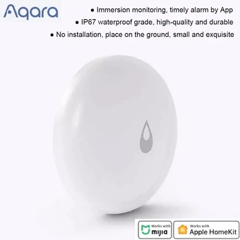 Aqara Zigbee Vody, Ponorí Snímač Vody Detektor Úniku Nepremokavé Diaľkový Alarm Smart Home Pracovať S Mijia APLIKÁCIU Apple HomeKit