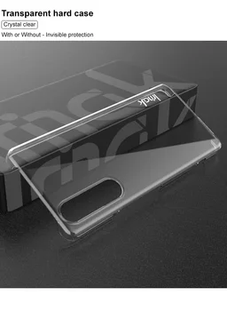 IMAK pre Sony Xperia 1 II puzdro Krištáľovo Priehľadné PC Zadný Kryt puzdro pre Sony Xperia 1 II